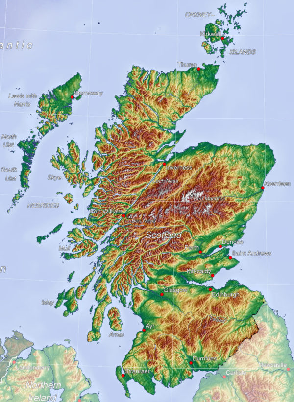 Unraveling The Landscape: A Journey Through Scotland’s Topographic Map 